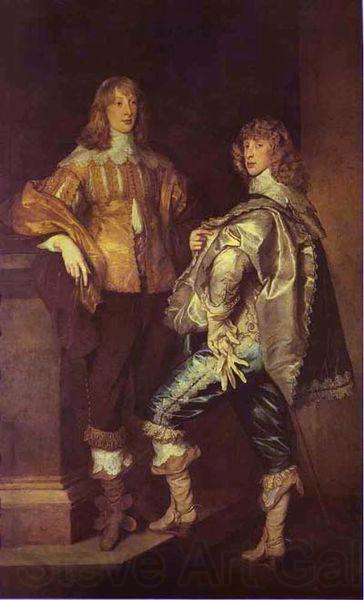 Anthony Van Dyck Portrait of Lord John Stuart and his brother Lord Bernard Stuart France oil painting art